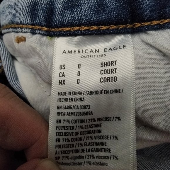 American Eagle AEO Light Wash Hi-Rise Jegging Women's 0 Short Next Level Stretch - Picture 7 of 8